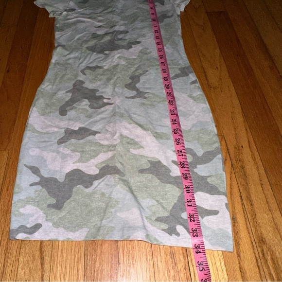 NWT Camoflage Printed Round Neck Mini Dress - Picture 4 of 6